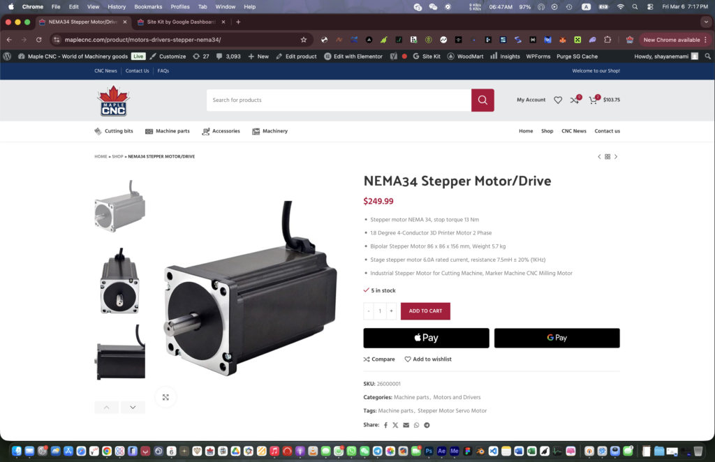 Maple CNC - Product Page