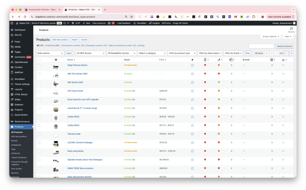 Maple CNC - Products